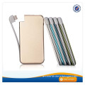 AWC814 6000mah fast powerbank bulit in charging cable oppo mobile phone power bank